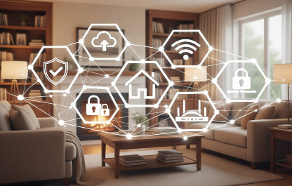 Representação de sistemas de automação e conectividade residencial - Soluções Residenciais